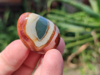 Polished Polychrome Jasper Palm Stones x 35 From Madagascar