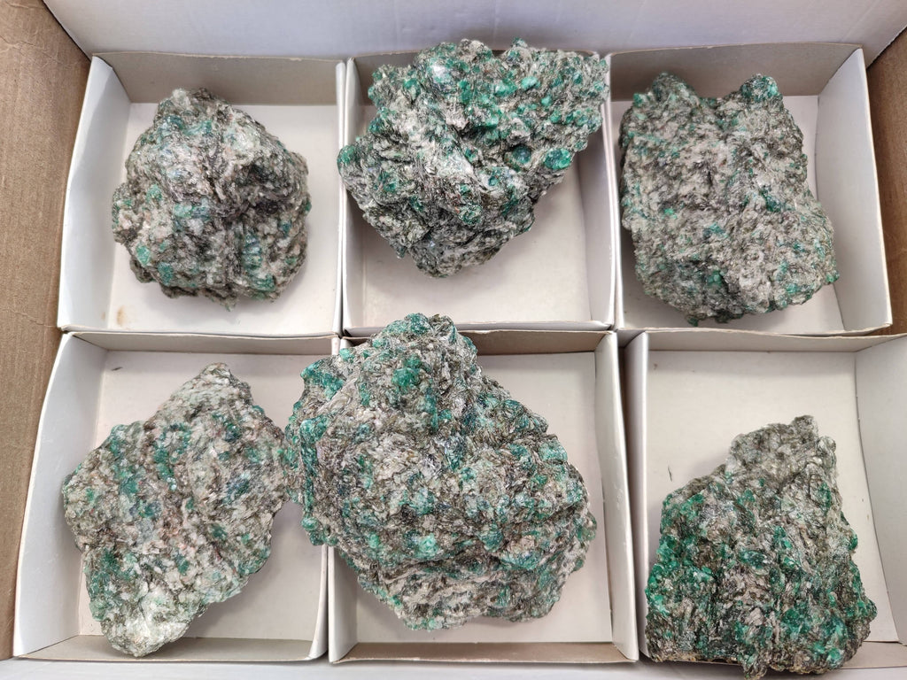 Natural Emerald Mica 'Mutokolite' Specimens x 6 From Mutoko, Zimbabwe - Toprock Gemstones and Minerals 
