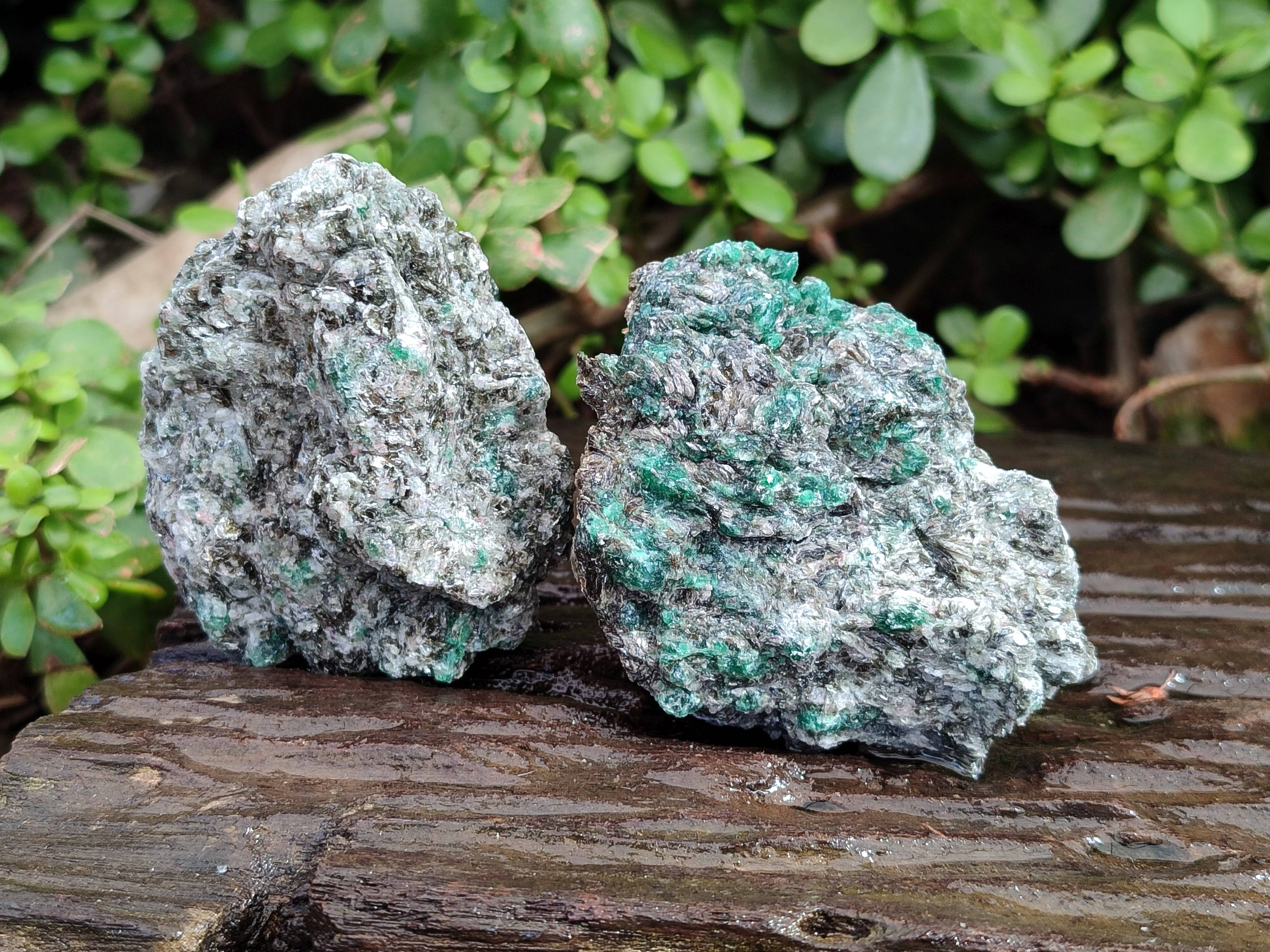 Natural Emerald Mica 'Mutokolite' Specimens x 6 From Mutoko, Zimbabwe - Toprock Gemstones and Minerals 