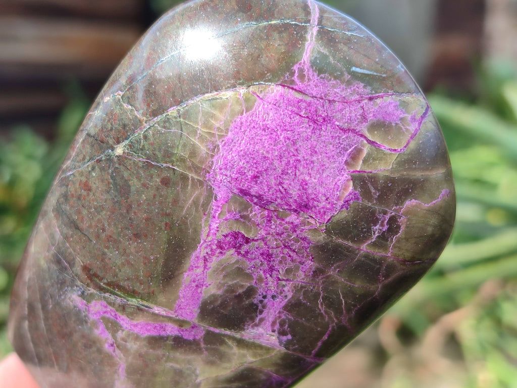 Polished Stichtite Free Forms x 3 From Barberton, South Africa - Toprock Gemstones and Minerals 