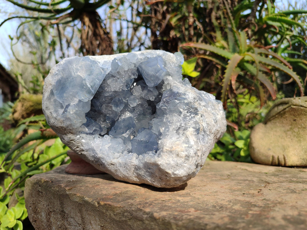 Natural Celestite Geode Specimen x 1 From Sakoany, Madagascar - Toprock Gemstones and Minerals 
