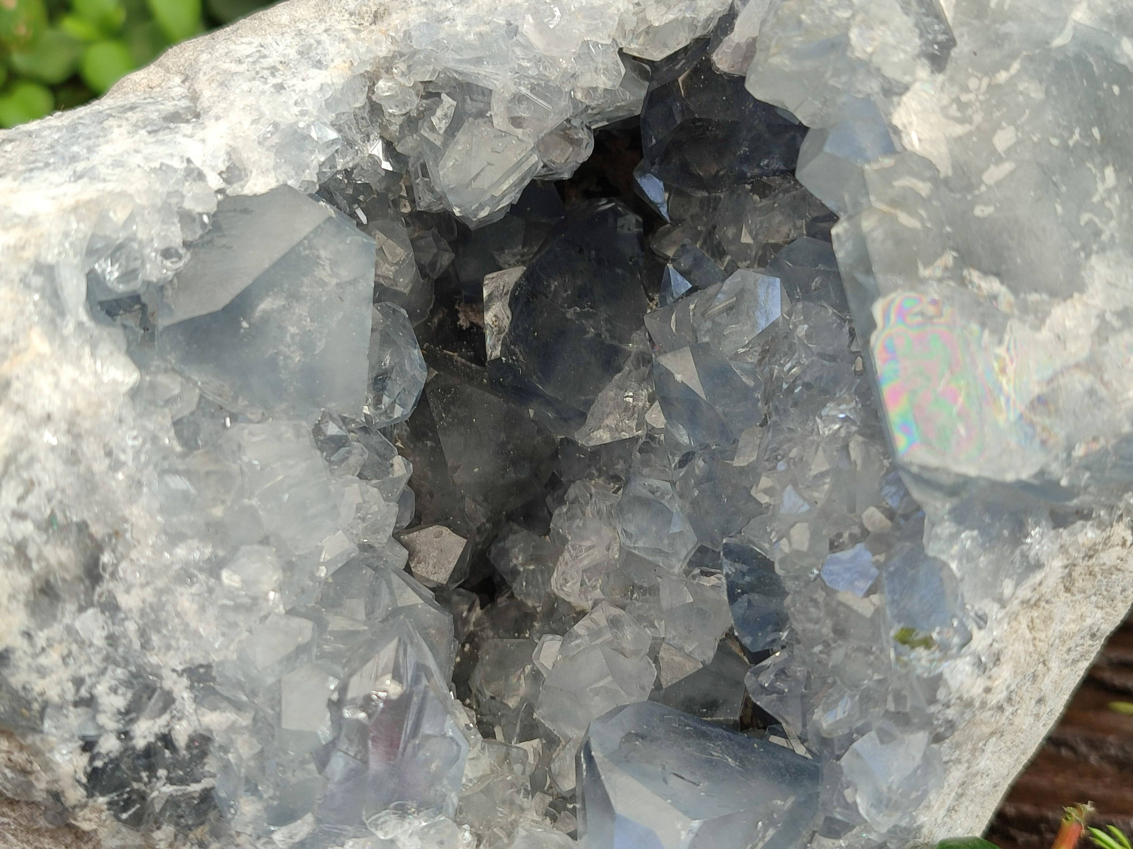 Natural Celestite Geode Specimen x 1 From Sakoany, Madagascar - Toprock Gemstones and Minerals 