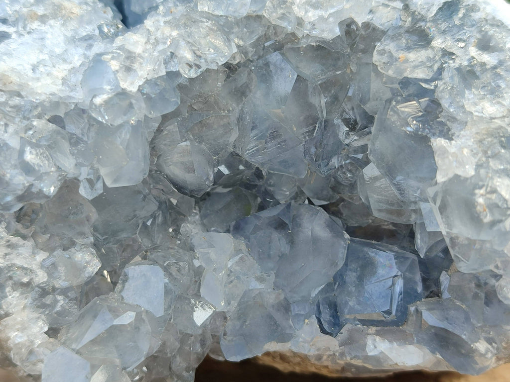 Natural Celestite Geode Specimen x 1 From Sakoany, Madagascar - Toprock Gemstones and Minerals 