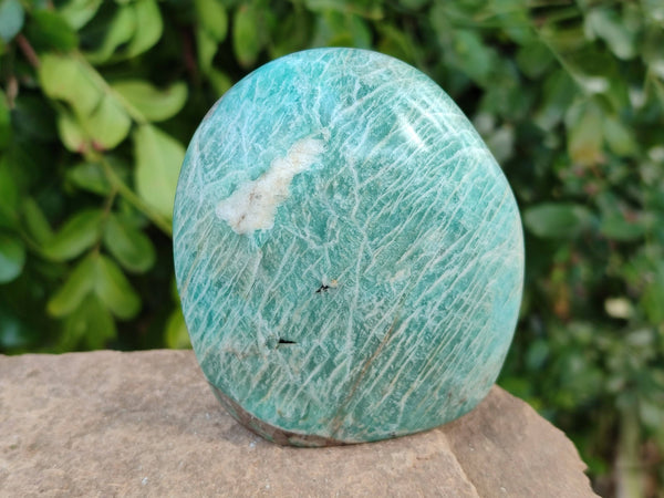 Polished Amazonite Standing Free Forms x 4 From Madagascar