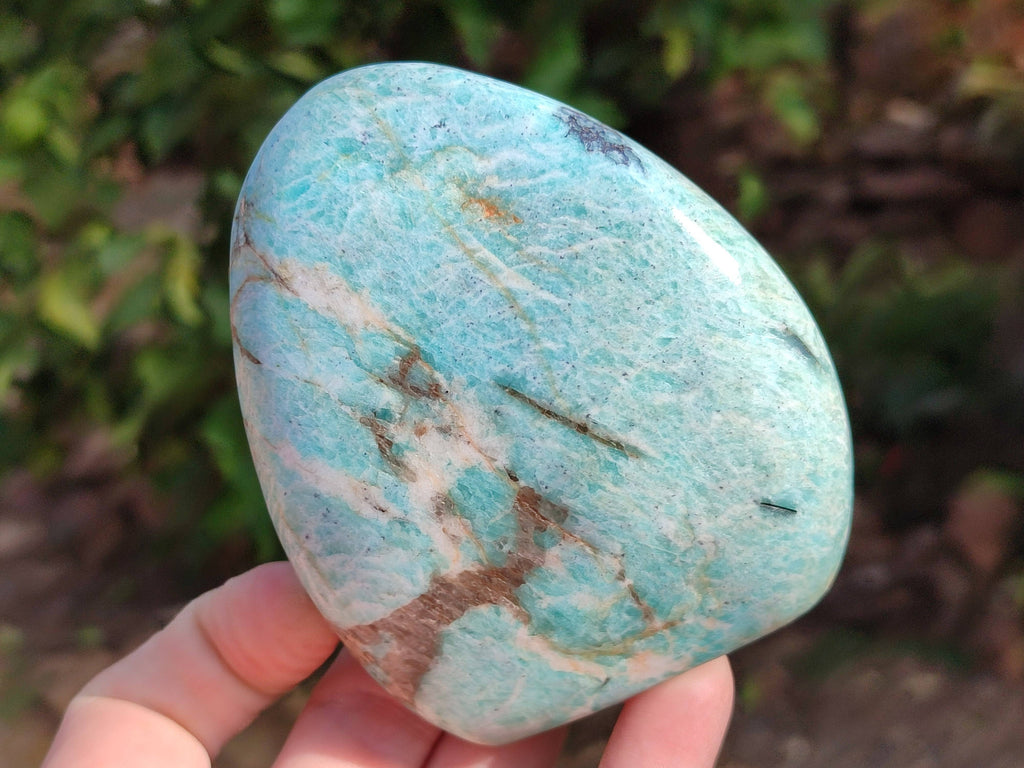 Polished Amazonite Standing Free Forms x 4 From Madagascar - Toprock Gemstones and Minerals 