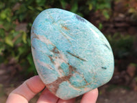 Polished Amazonite Standing Free Forms x 4 From Madagascar