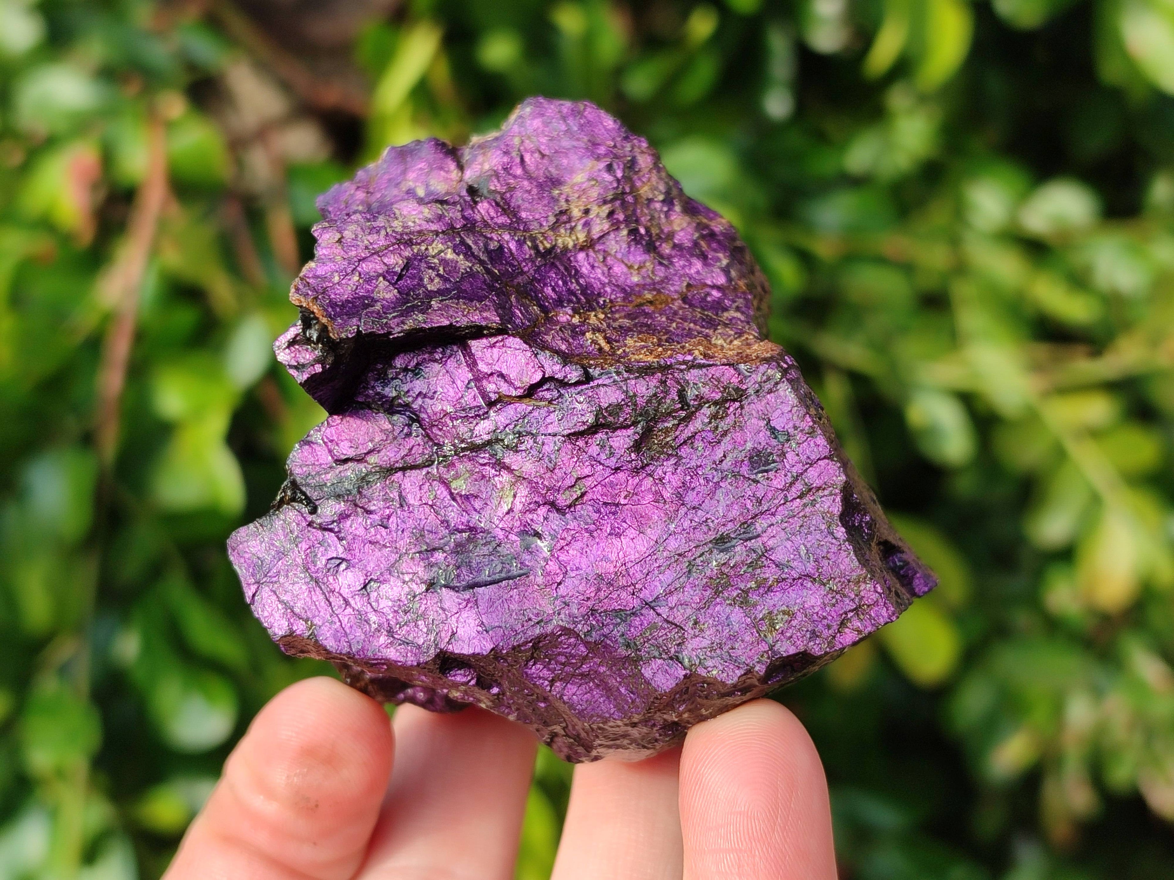 Natural Metallic Purpurite Specimens x 6 From Erongo, Namibia - Toprock Gemstones and Minerals 