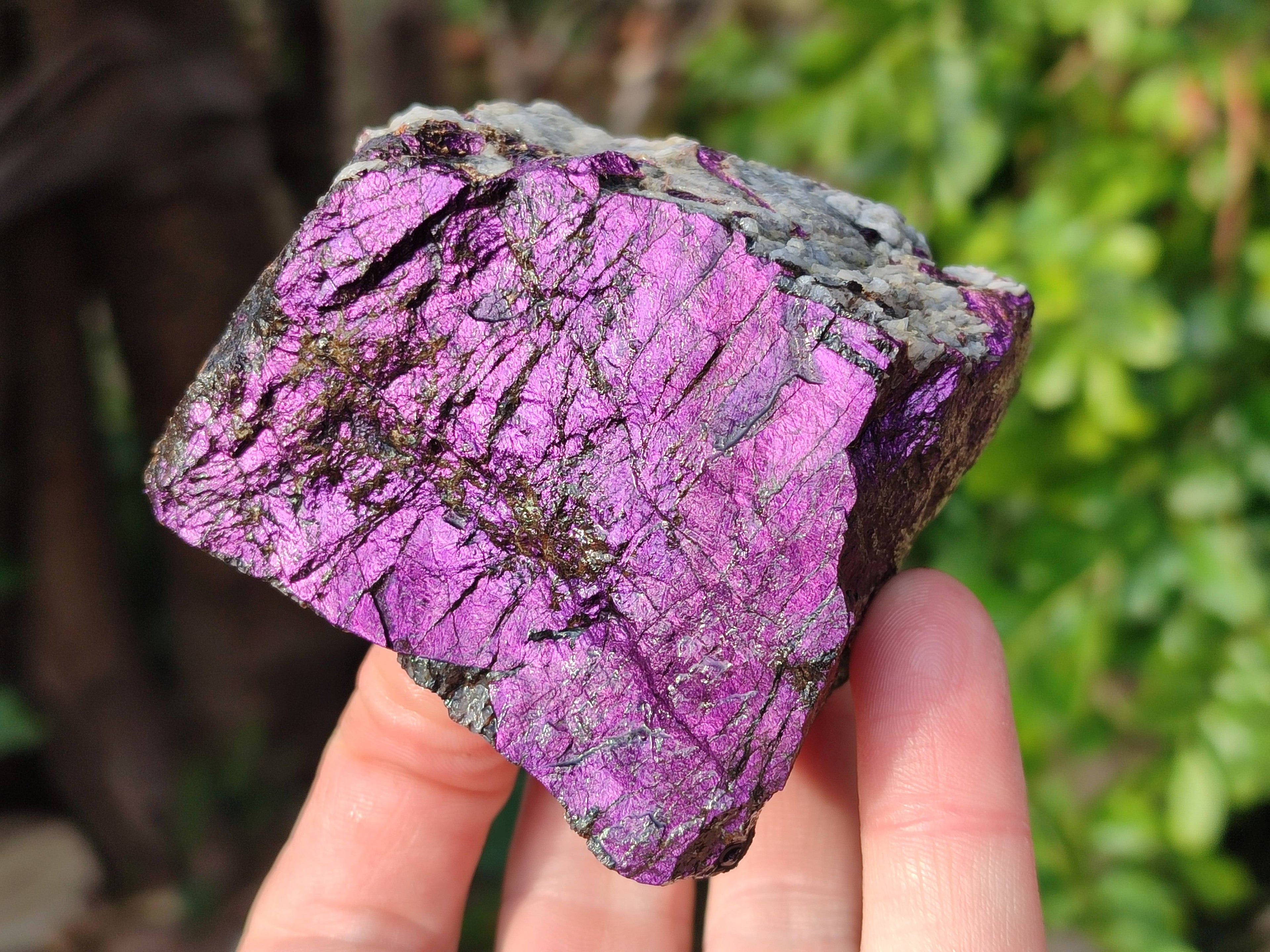 Natural Metallic Purpurite Specimens x 6 From Erongo, Namibia - Toprock Gemstones and Minerals 