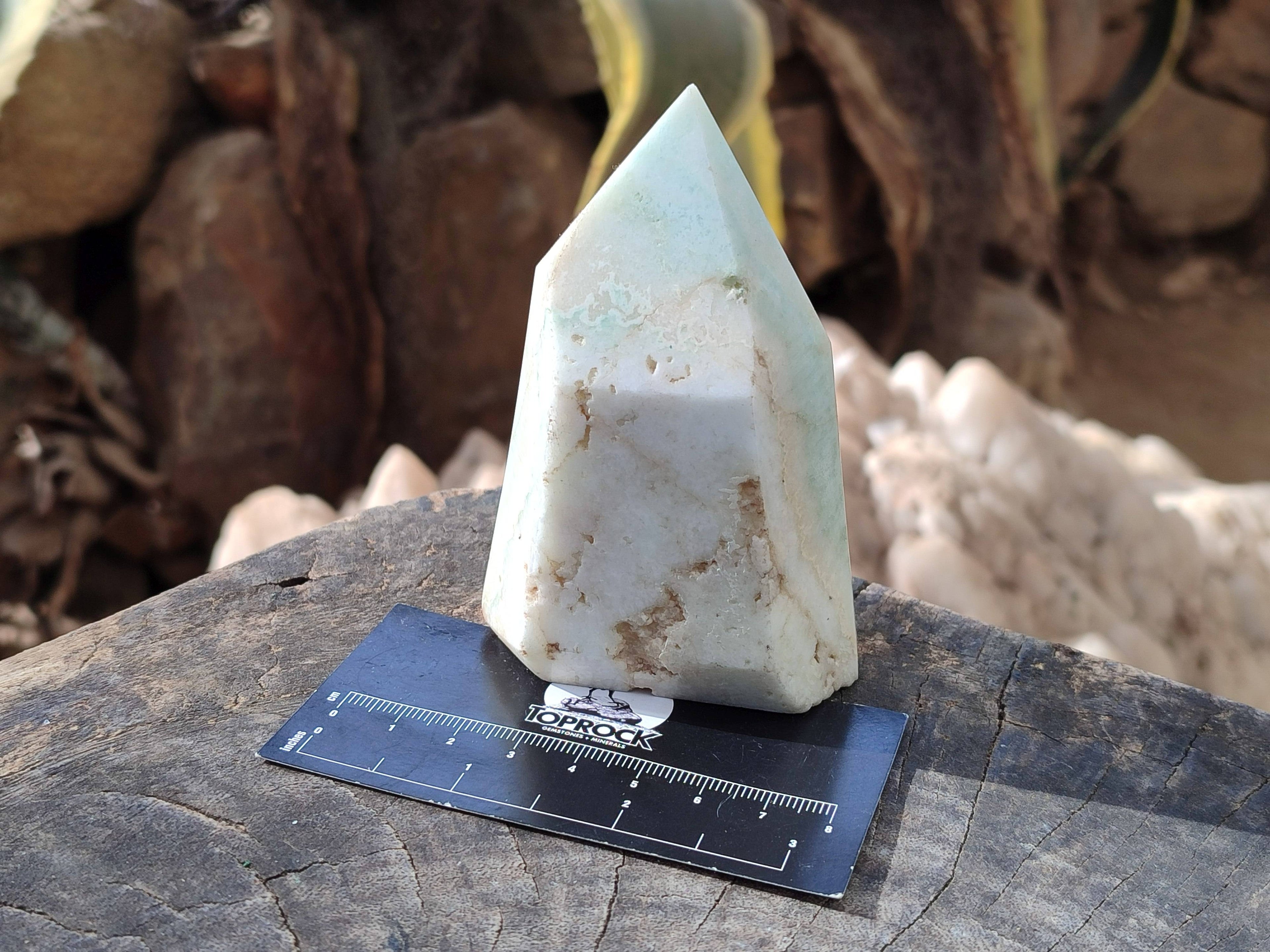 Polished Blue Smithsonite Aragonite Points x 6 From Congo - Toprock Gemstones and Minerals 