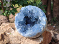 Polished Celestite Geode x 1 From Sakoany, Madagascar