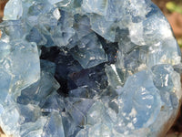 Polished Celestite Geode x 1 From Sakoany, Madagascar
