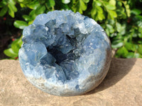 Polished Celestite Geode x 1 From Sakoany, Madagascar