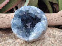 Polished Celestite Geode x 1 From Sakoany, Madagascar