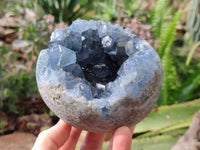 Polished Celestite Geode x 1 From Sakoany, Madagascar