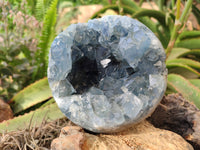 Polished Celestite Geode x 1 From Sakoany, Madagascar