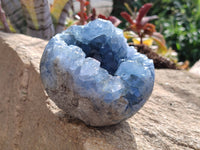 Polished Celestite Geode x 1 From Sakoany, Madagascar