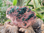 Natural Dioptase on Dolomite Matrix Specimen x 1 From Likasi, Congo - Toprock Gemstones and Minerals 