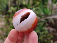 Polished Carnelian Agate Spheres x 6 From Madagascar