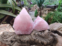 Natural Pink Rose Quartz Cobbed Specimens x 12 From North Cape, South Africa