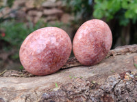 Polished Hematoid Quartz Palm Stones x 20 From Madagascar