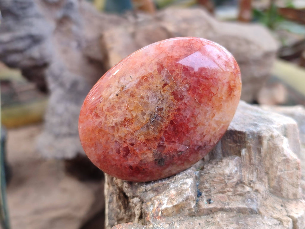 Polished Hematoid Quartz Palm Stones x 20 From Madagascar - Toprock Gemstones and Minerals 