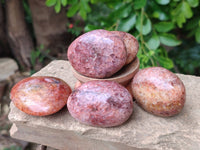 Polished Hematoid Quartz Palm Stones x 20 From Madagascar