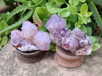Natural Amethyst Spirit Quartz Clusters x 6 From South Africa