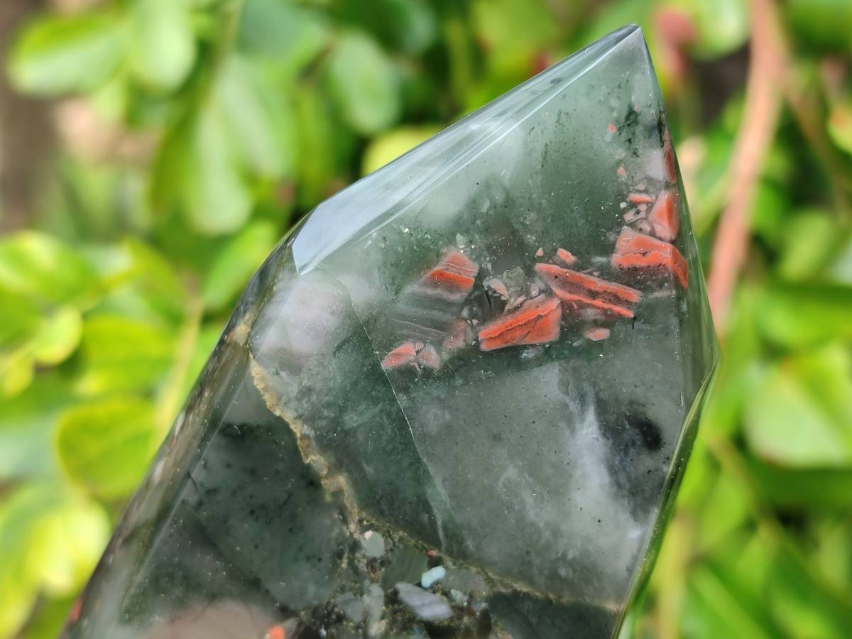 Polished Bloodstone Points x 3 From Swaziland - Toprock Gemstones and Minerals 