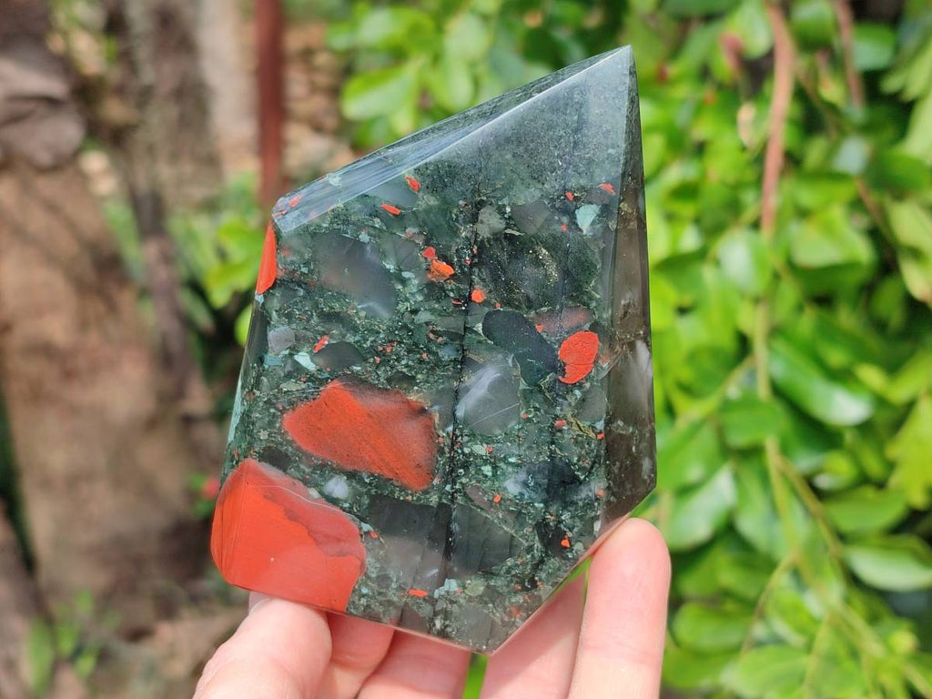 Polished Bloodstone Points x 3 From Swaziland - Toprock Gemstones and Minerals 