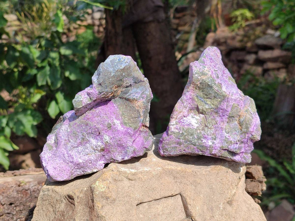 Natural Stichtite Specimens x 4  From Barberton, South Africa - Toprock Gemstones and Minerals 