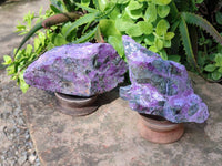 Natural Stichtite Specimens x 4  From Barberton, South Africa
