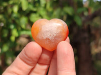 Polished Carnelian Agate Hearts x 20 From Madagascar