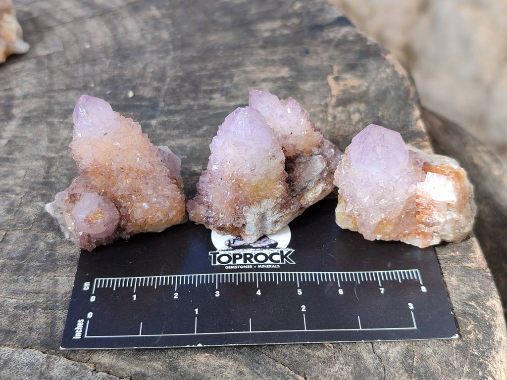 Natural Amethyst Spirit Quartz Crystals x 20 From South Africa - Toprock Gemstones and Minerals 