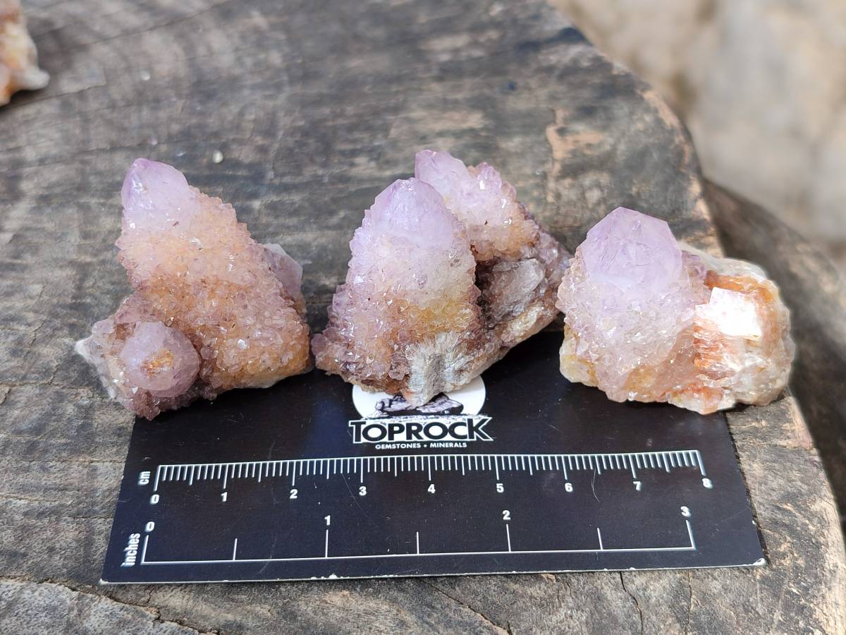 Natural Amethyst Spirit Quartz Crystals x 20 From South Africa - Toprock Gemstones and Minerals 