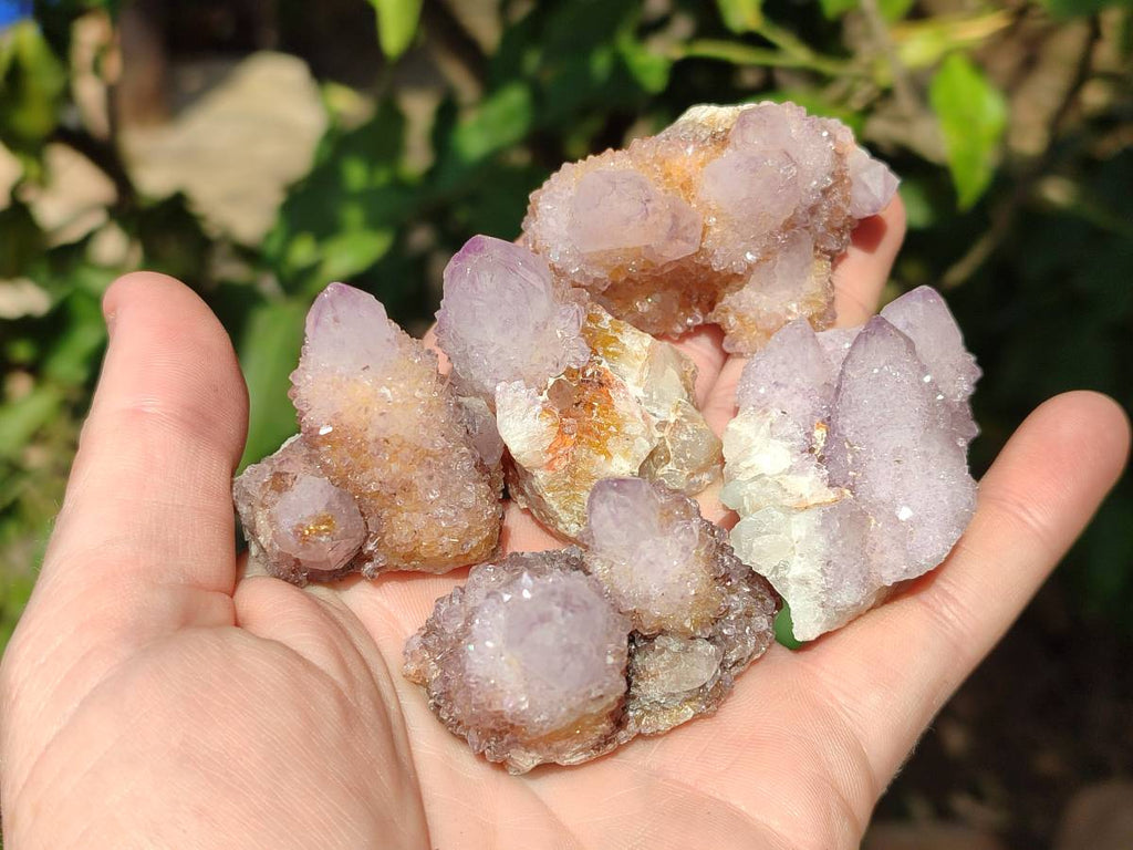 Natural Amethyst Spirit Quartz Crystals x 20 From South Africa - Toprock Gemstones and Minerals 