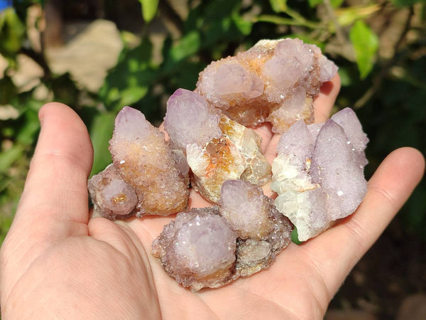 Natural Amethyst Spirit Quartz Crystals x 20 From South Africa
