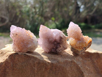 Natural Amethyst Spirit Quartz Crystals x 20 From South Africa