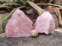 Natural Pink Rose Quartz Cobbed Specimens x 12 From North Cape, South Africa