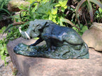 Hand Made Green Verdite Warthog Carving x 1 From Zimbabwe - Toprock Gemstones and Minerals 