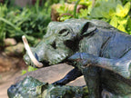 Hand Made Green Verdite Warthog Carving x 1 From Zimbabwe - Toprock Gemstones and Minerals 