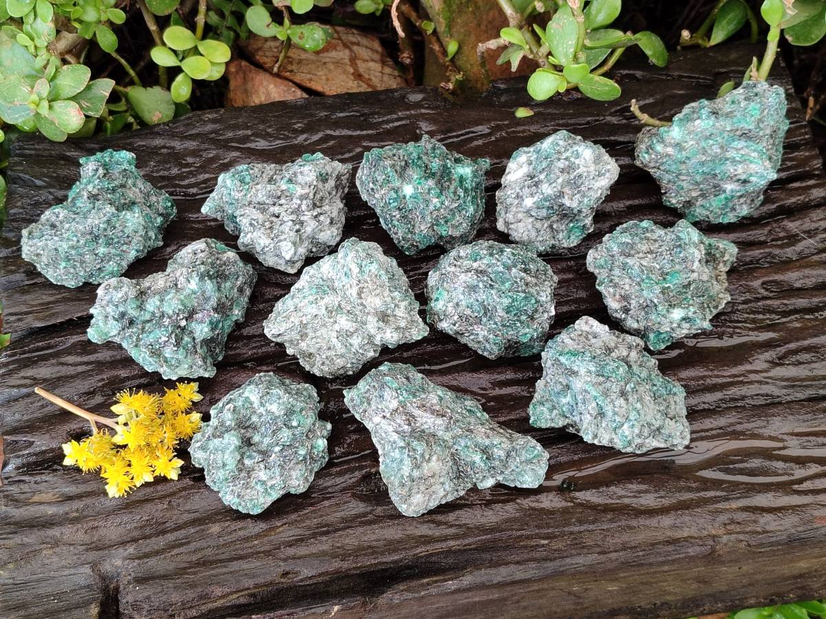 Natural Emerald Mica 'Mutokolite' Specimens x 12 From Mutoko, Zimbabwe - Toprock Gemstones and Minerals 