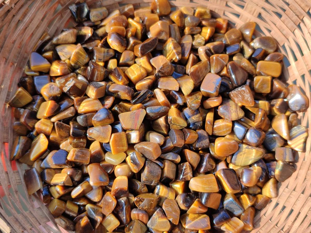 Polished Tigers Eye Tumbled Stones x 6 Kg Lot From South Africa - Toprock Gemstones and Minerals 