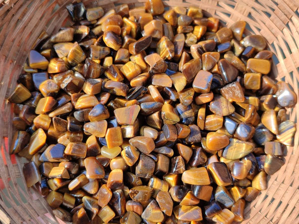 Polished Tigers Eye Tumbled Stones x 6 Kg Lot From South Africa