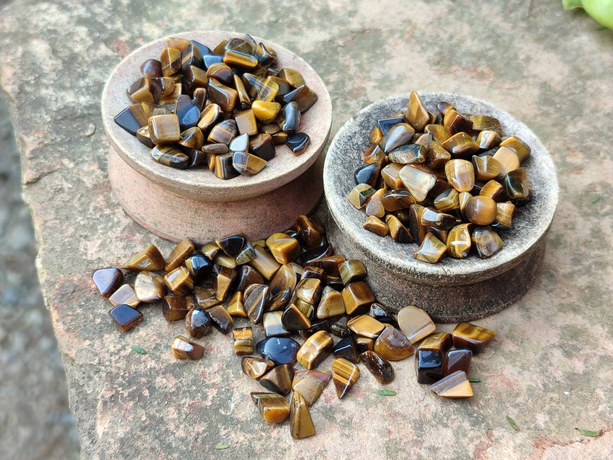 Polished Tigers Eye Tumbled Stones x 6 Kg Lot From South Africa - Toprock Gemstones and Minerals 