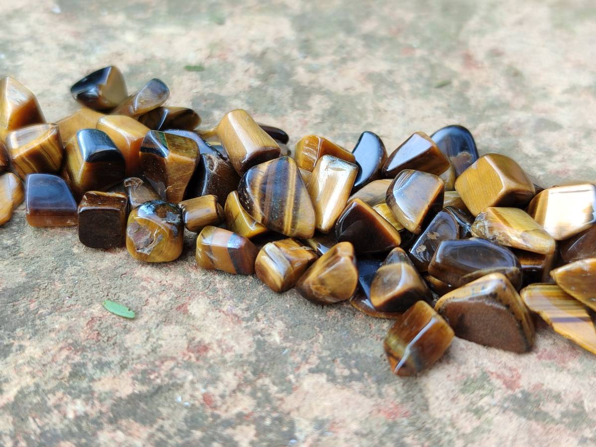 Polished Tigers Eye Tumbled Stones x 6 Kg Lot From South Africa - Toprock Gemstones and Minerals 