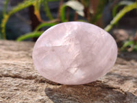 Polished Rose Quartz Palm Stones x 12 From Madagascar