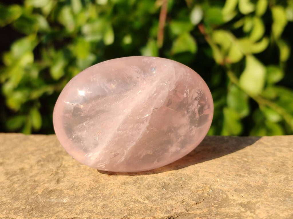 Polished Rose Quartz Palm Stones x 12 From Madagascar - Toprock Gemstones and Minerals 