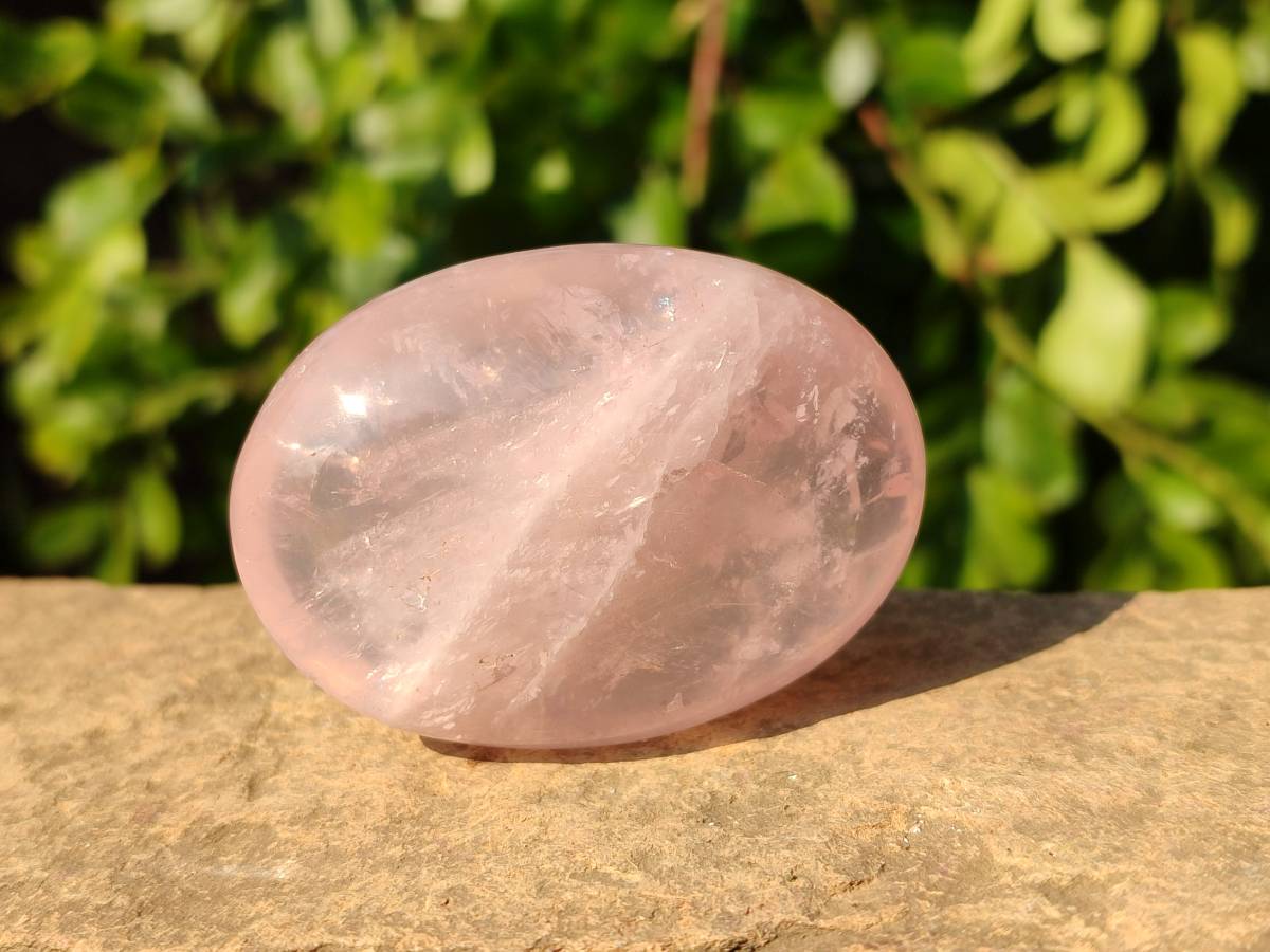 Polished Rose Quartz Palm Stones x 12 From Madagascar - Toprock Gemstones and Minerals 