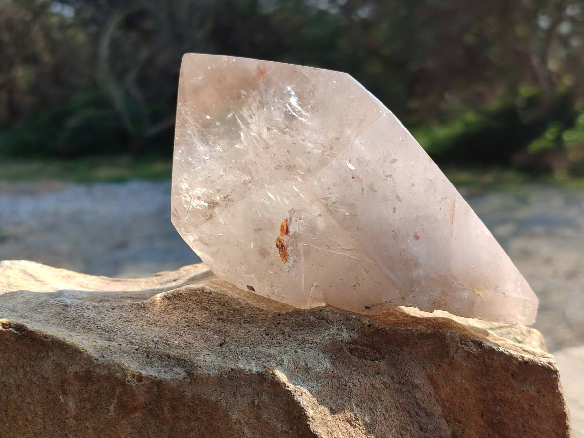 Polished Quartz Crystals x 2 From Angola - Toprock Gemstones and Minerals 