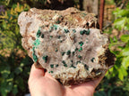 Natural Ball Malachite On Dolomite Matrix Specimens x 2 From Kambove, Congo - Toprock Gemstones and Minerals 